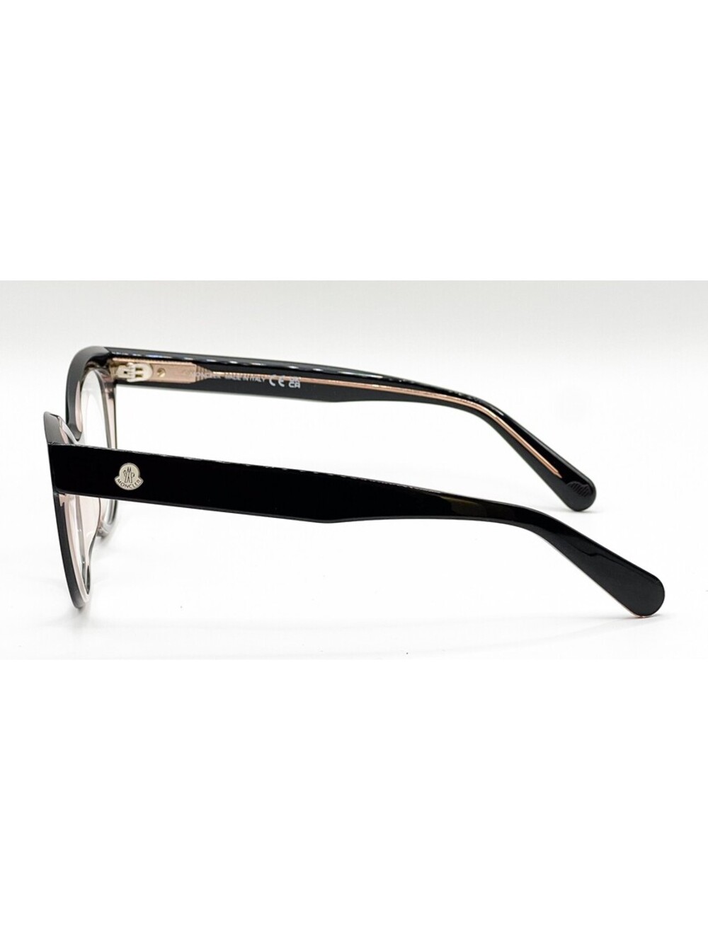 Moncler ML 5142 003 Black Cat Eye Authentic Eyeglass Frames 53-17-140 - Picture 2 of 5